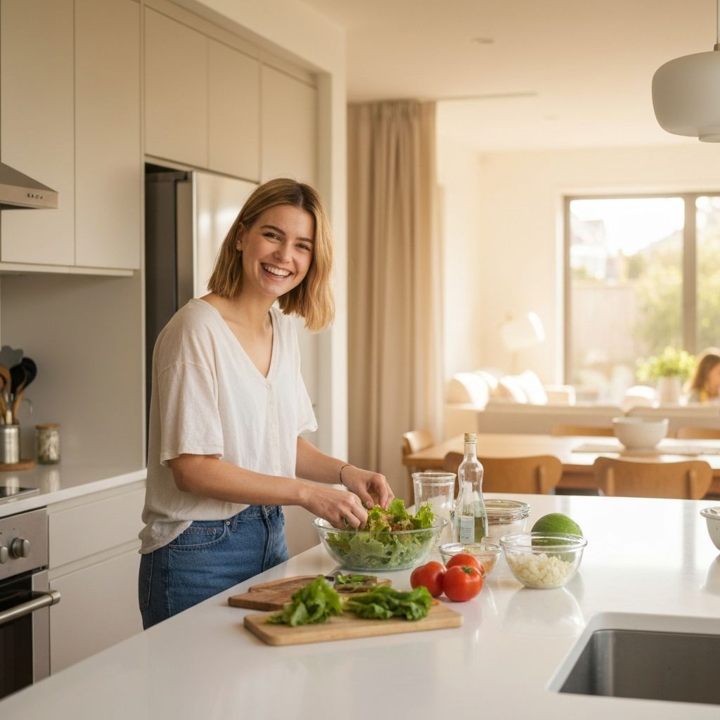 Tägliche Küchenszene